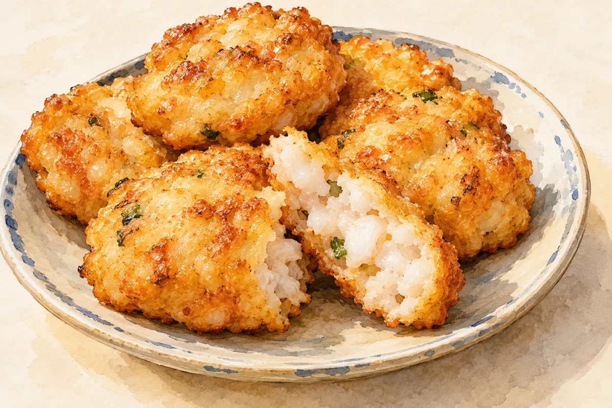 Minh họa AI đĩa chả mực Hạ Long