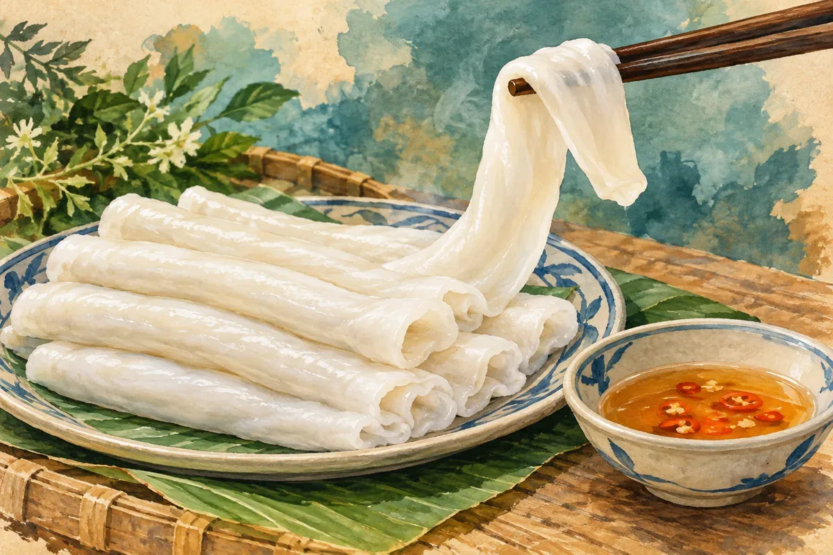 Minh họa AI bánh gật gù Tiên Yên không nhân, mềm cong khi nhấc lên