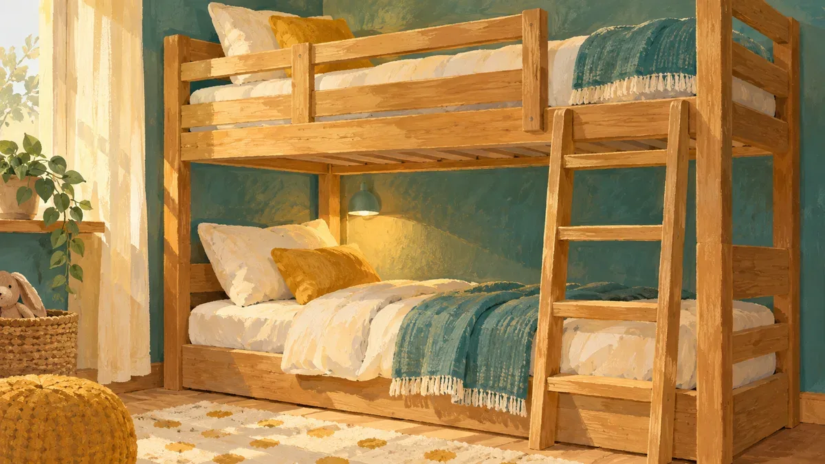 Minh họa AI giường tầng, không phải thiết kế thực tế Family Suite Sonasea Vân Đồn